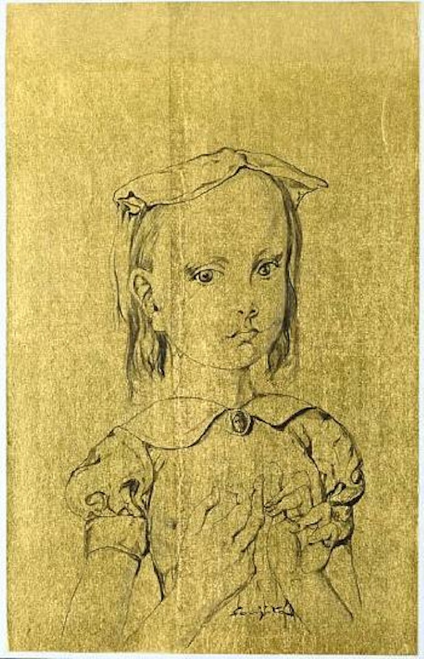 Fillette à la broche by Leonard Tsuguharu Foujita