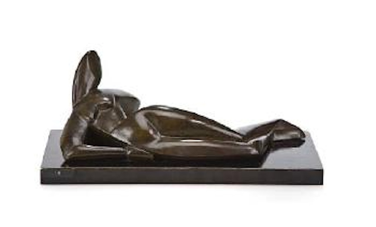 Small reclining figure by Alexander Archipenko