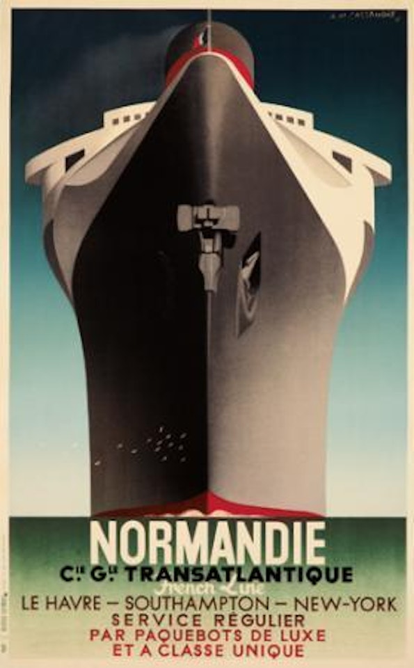 Normandie/Service Regulier by Cassandre (Adolphe Jean-Marie Mouron)