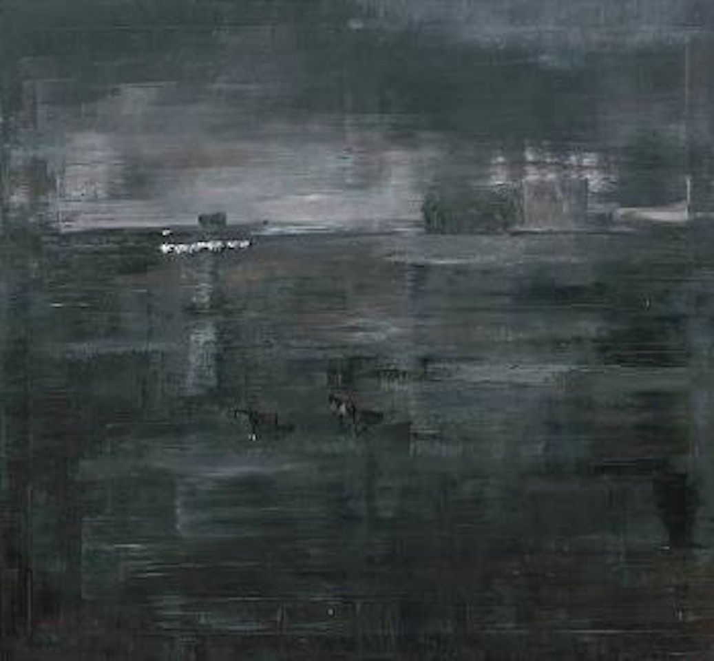 Untitled (Landscape with horses) by Ignacio Iturria