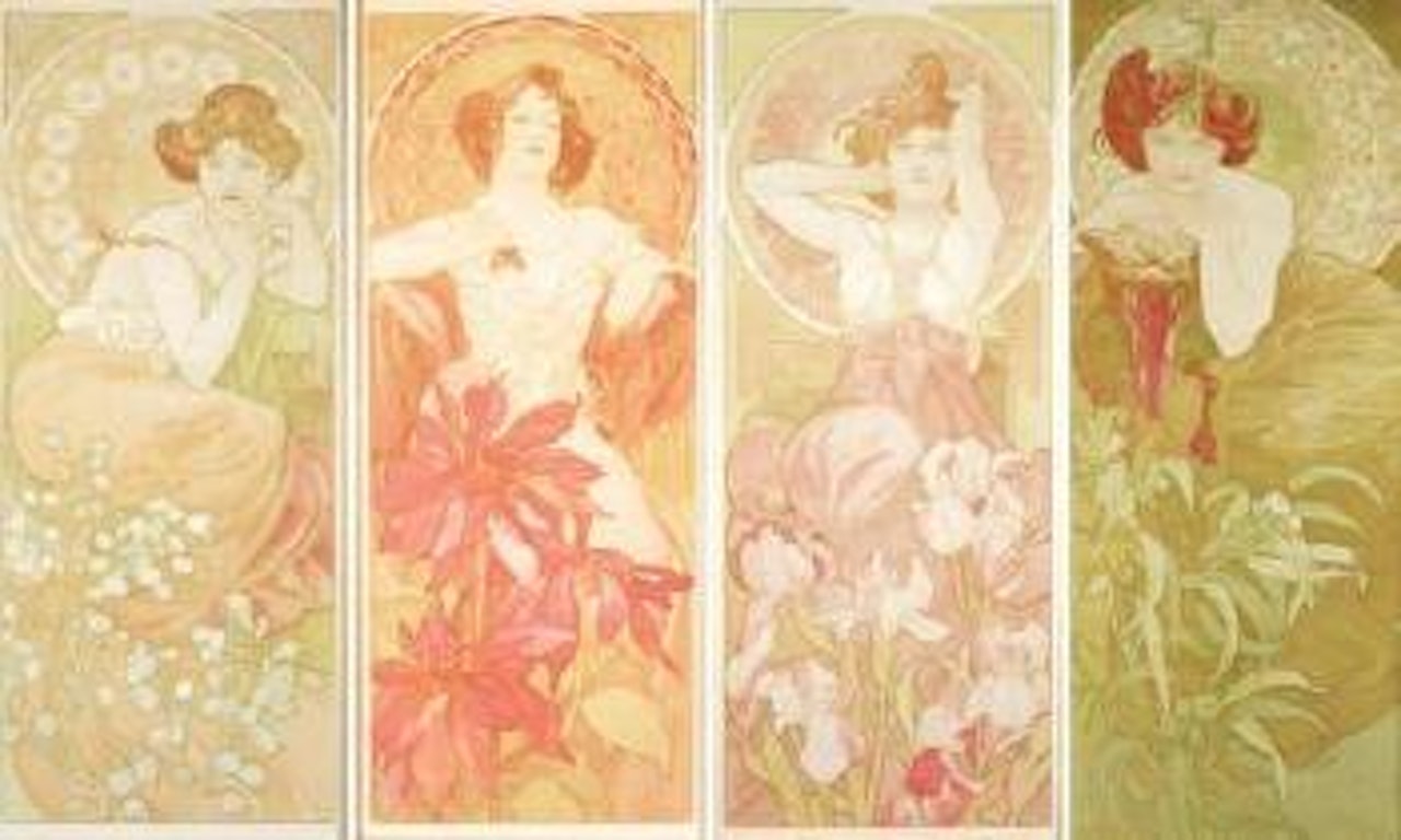 Precious stones by Alphonse Mucha