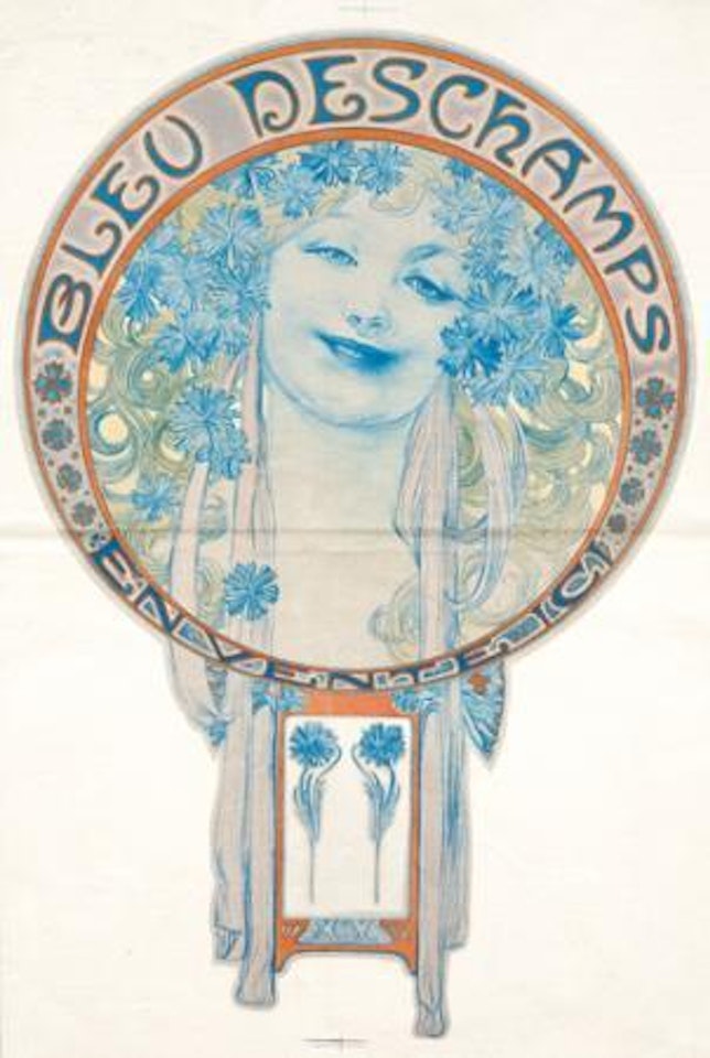 Bleu Deschamps by Alphonse Mucha