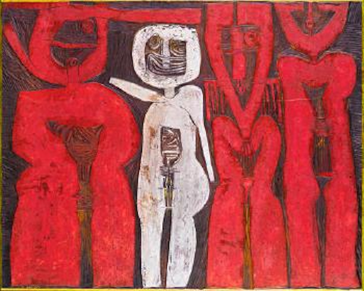 Four figures by Cecil Skotnes