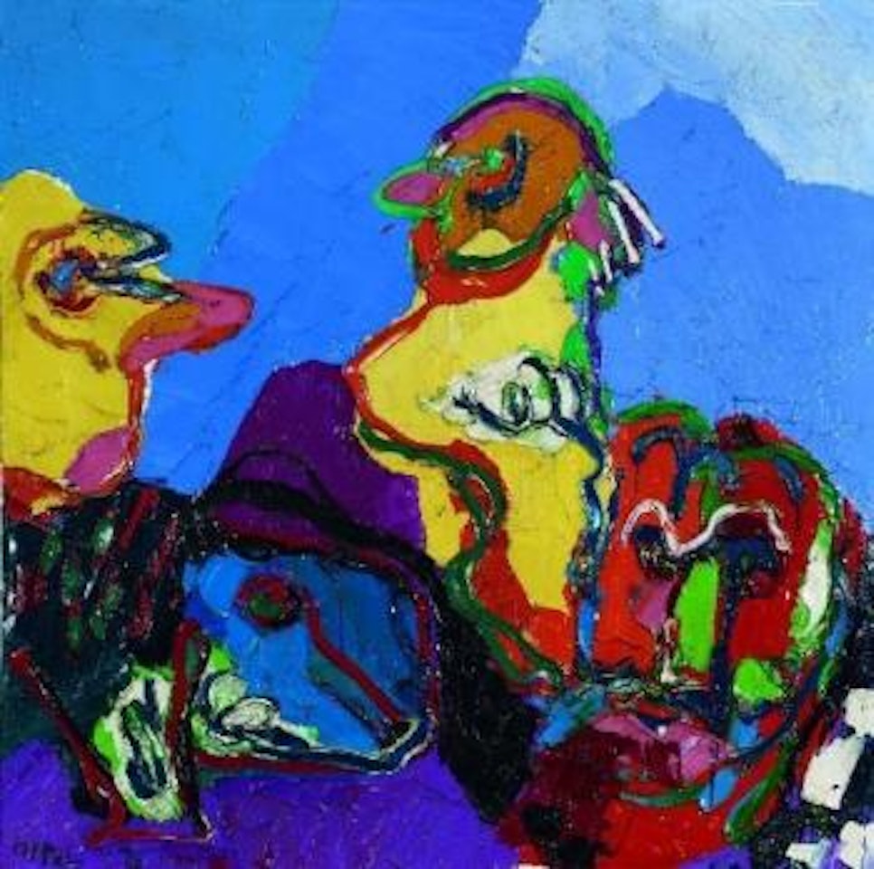 Looking over the mountain by Karel Appel