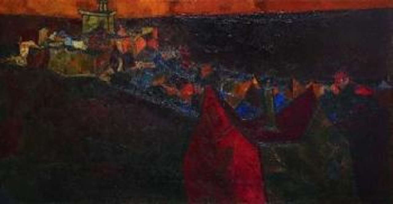 Village provençal by Sayed Haider Raza