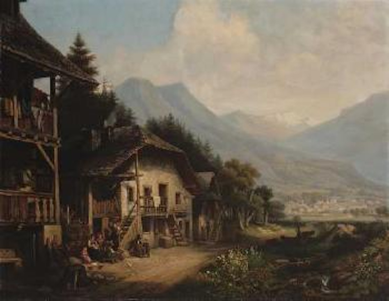 Dörfliches Idyll by Anton Doll