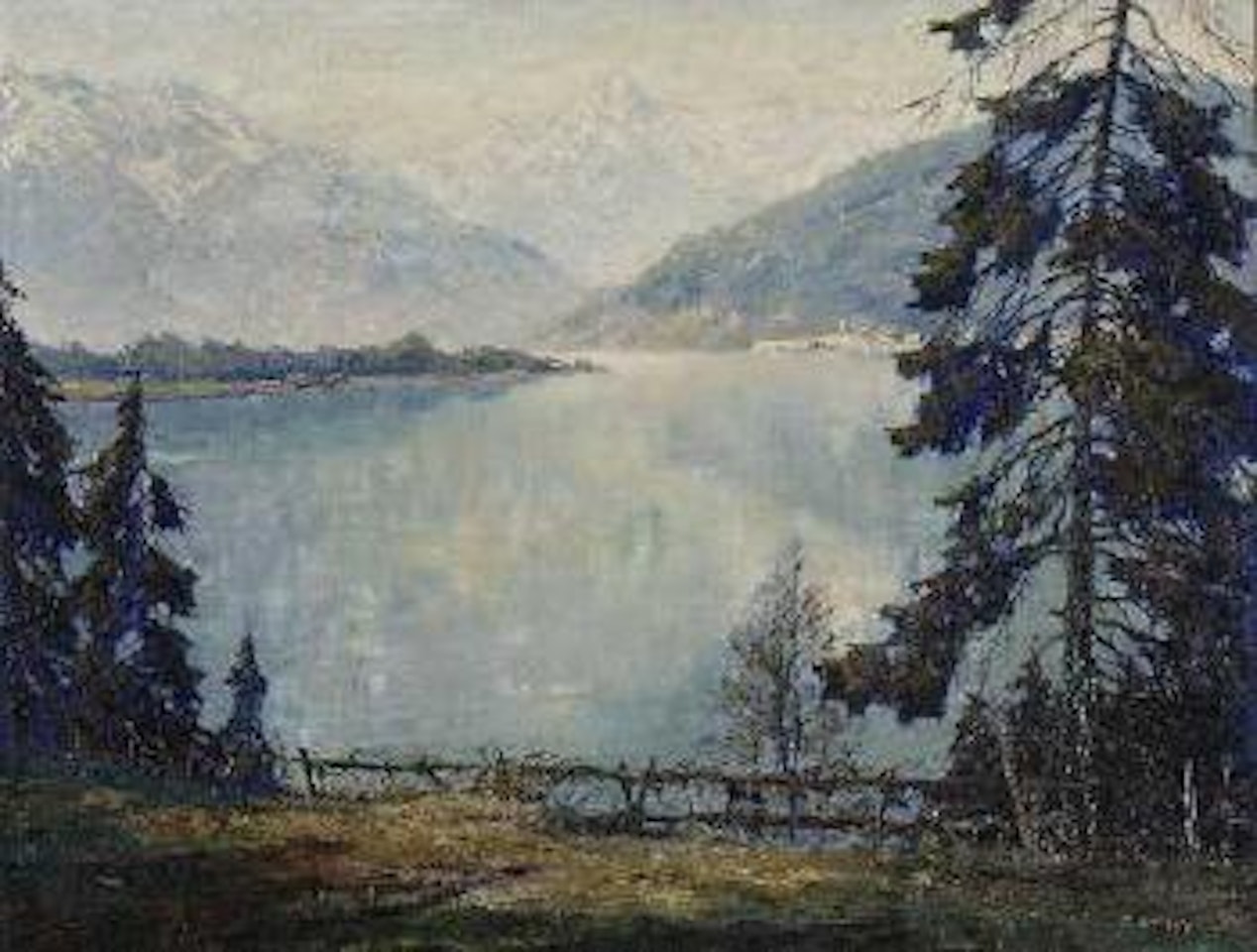 Frühling - Zell am See mit Kitzsteinhorn by Otto Pippel
