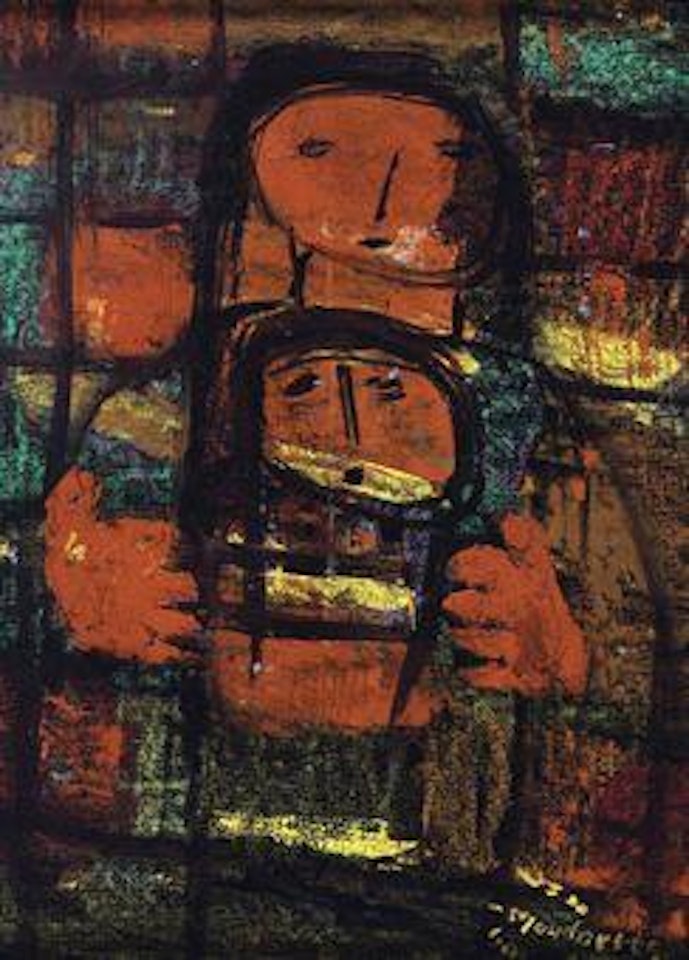 Untitled (Mother and Child) by Fateh Moudarres