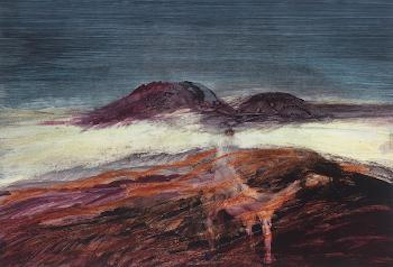 Burke in the desert by Sidney Nolan