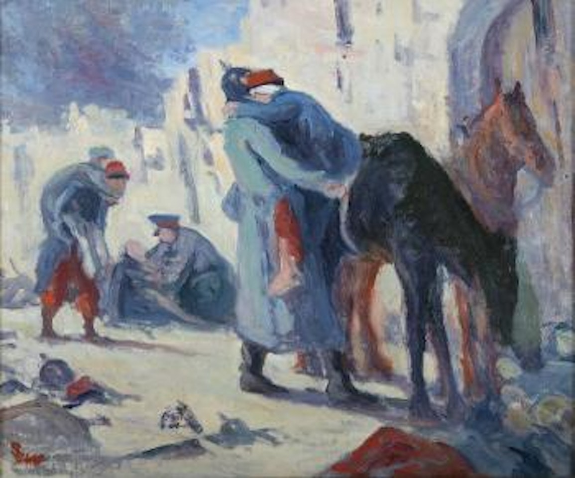 Secouristes français et allemands by Maximilien Luce