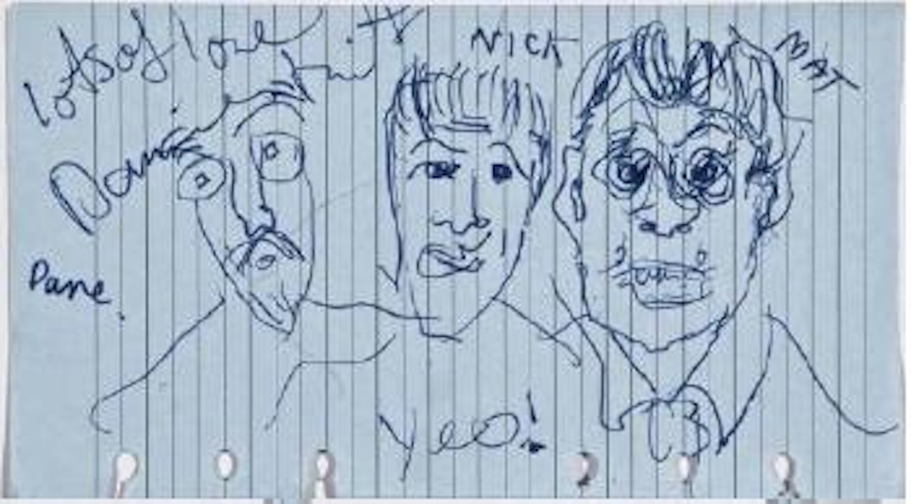 Dave, Nick and Mat Portraits by Damien Hirst