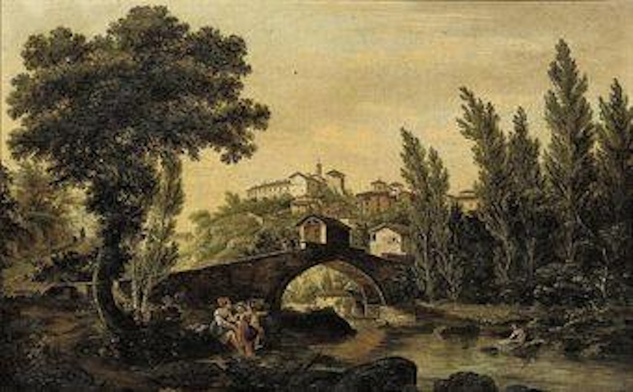 Ponte de Pelagho a Valonbrosa, Toscana by Giuseppe Gherardi