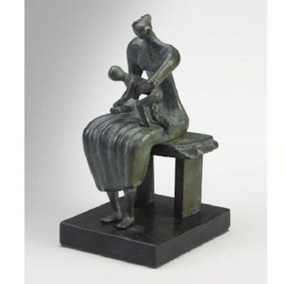 Maquette For 'Mother And Child With Apple' by Henry Moore