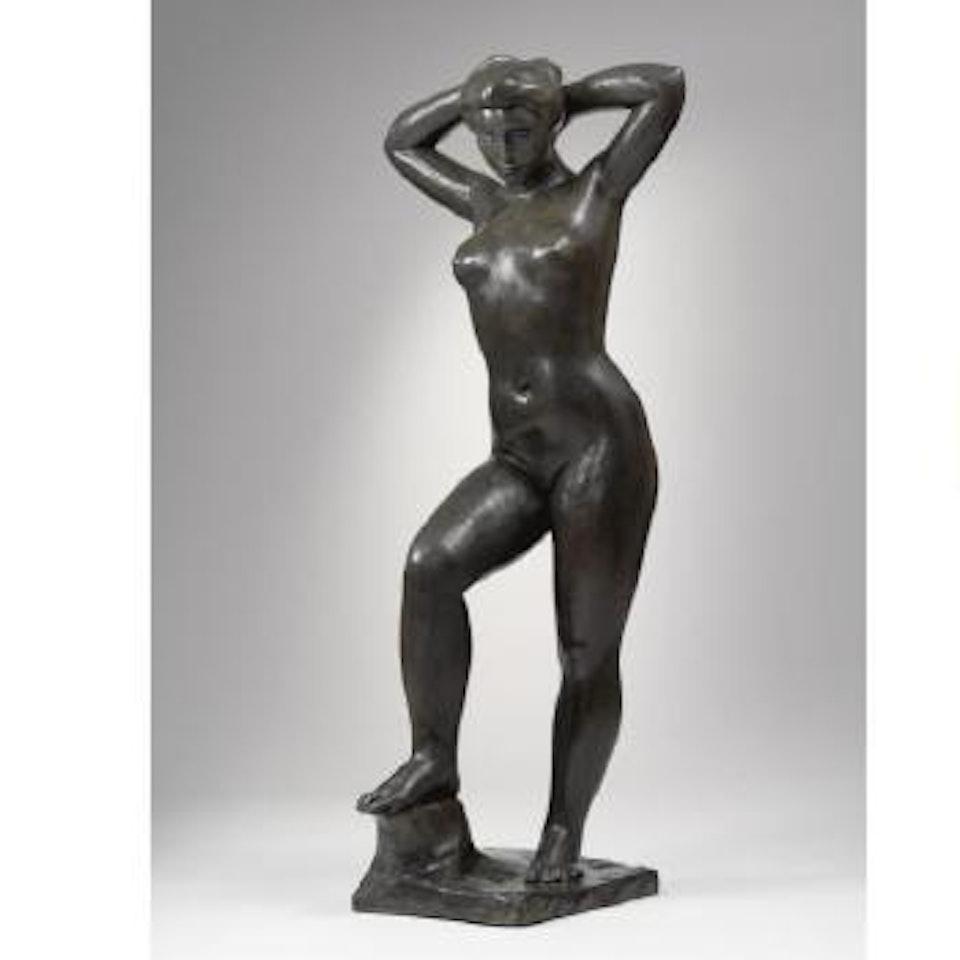 Nu Debout Se Coiffant (Baigneuse Aux Bras Levés) by Aristide Maillol