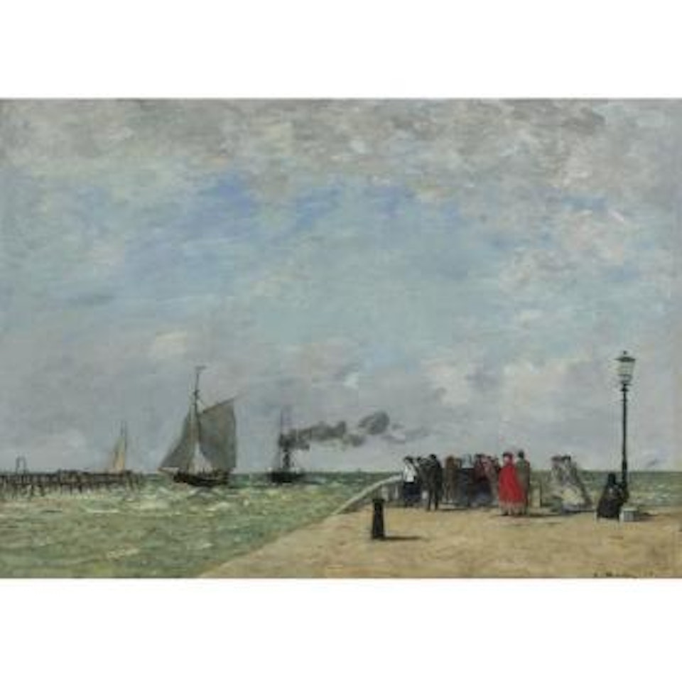 La Jetée Du Havre by Eugène Boudin