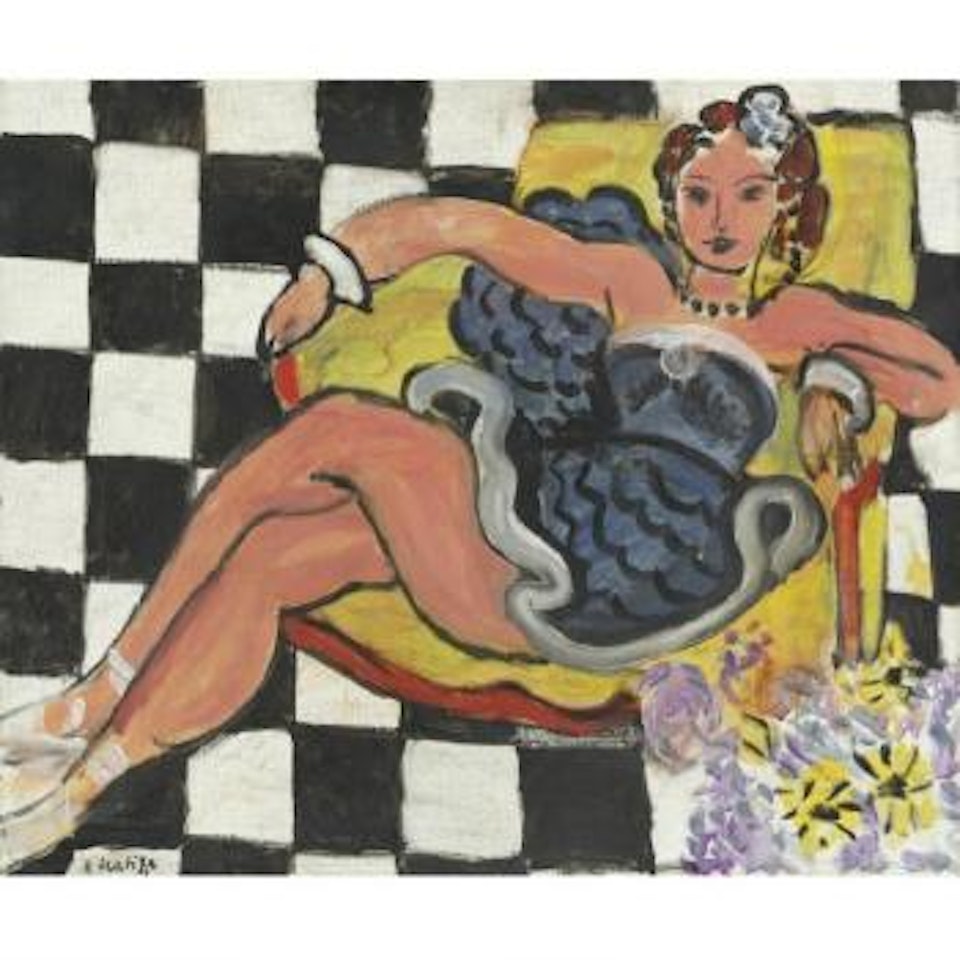 Danseuse Dans Le Fauteuil, Sol En Damier by Henri Matisse