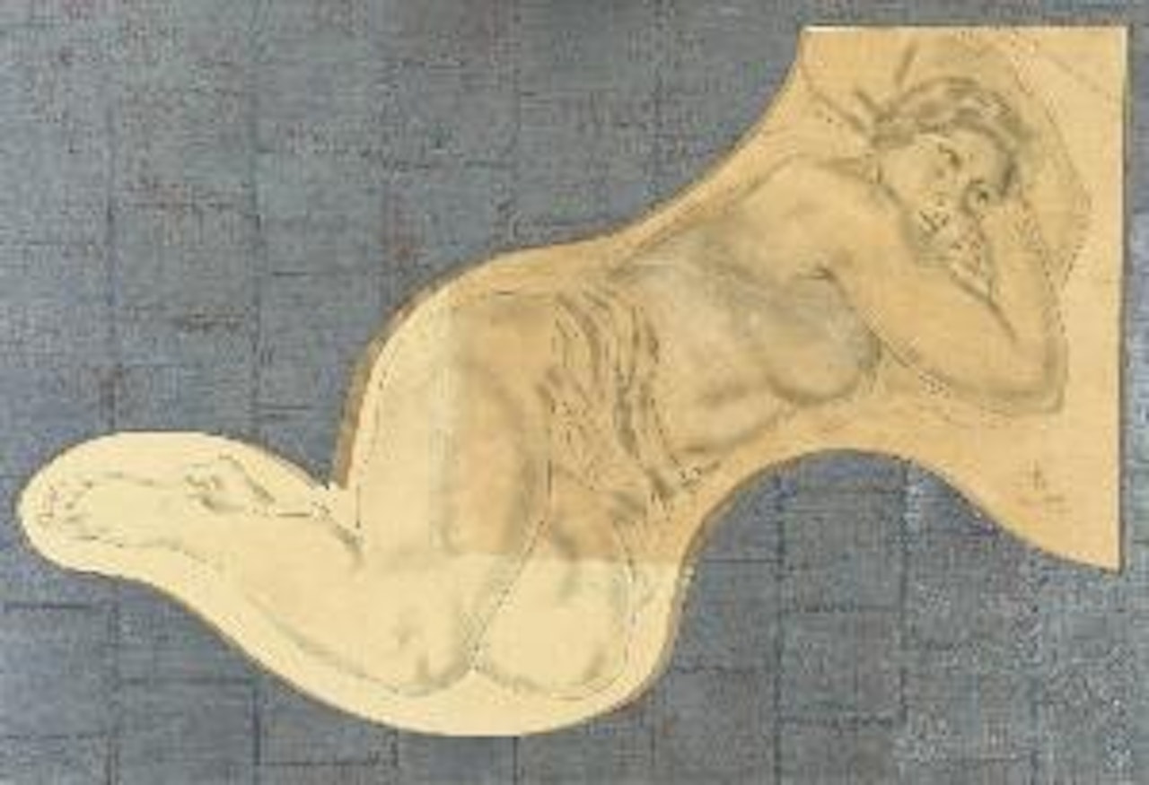 Liggend naakt - Nu couche by Leonard Tsuguharu Foujita