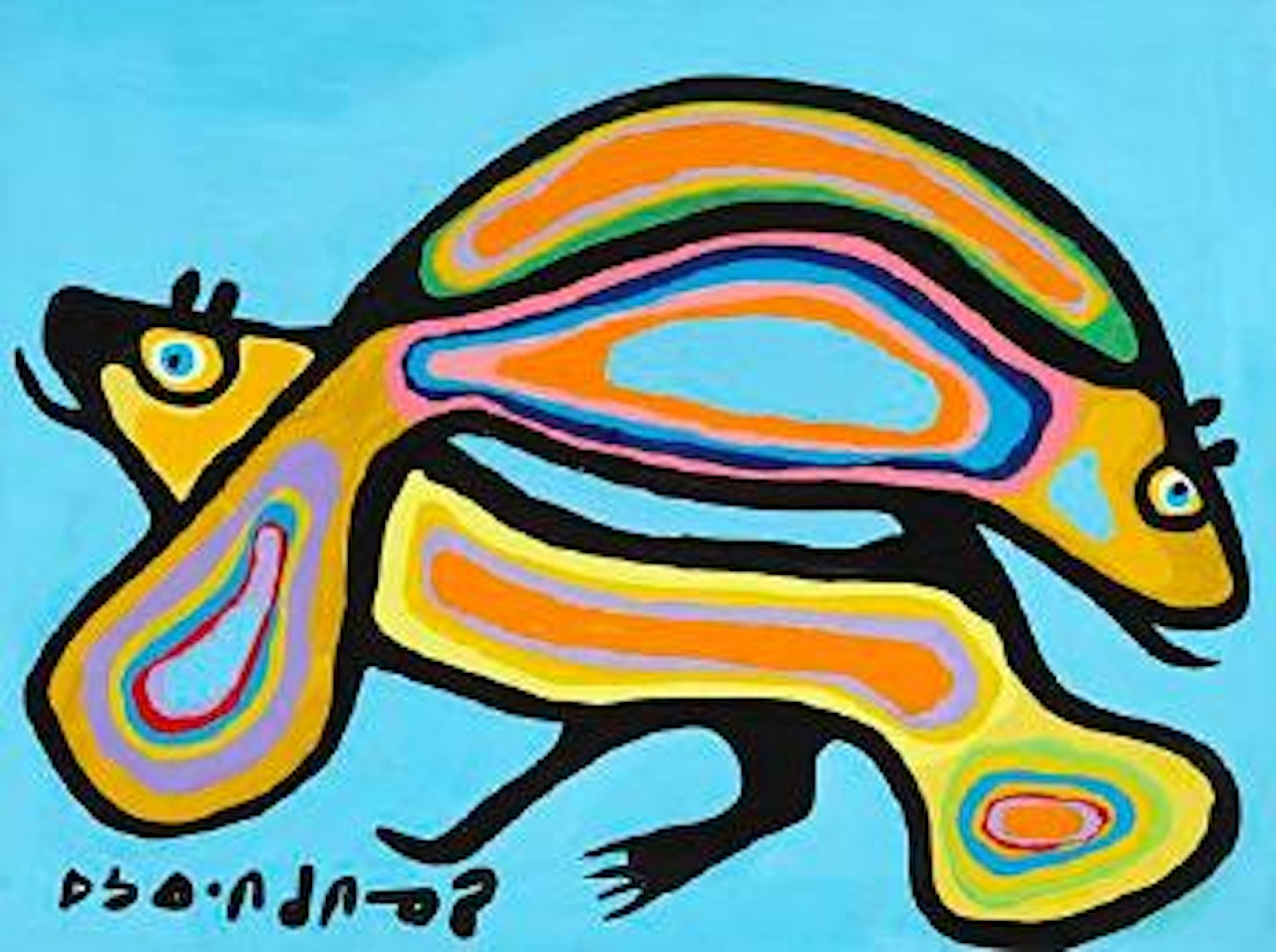 Beavers by Norval Morrisseau