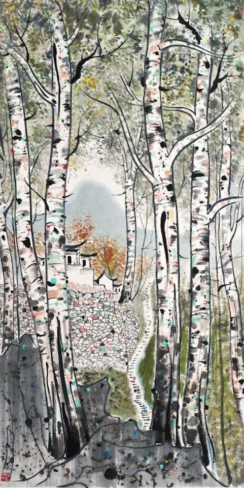 Dwelling in the mountain by Wu Guanzhong