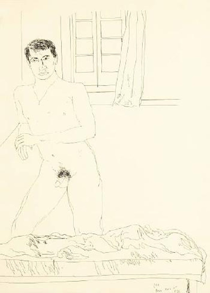 Mark in Paris by David Hockney