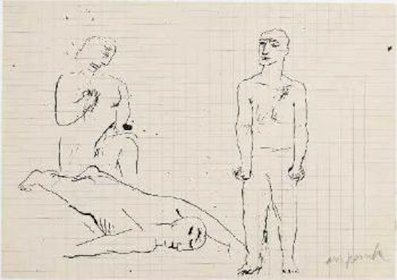 Trauer um einen Erschlagenen by A.R. Penck