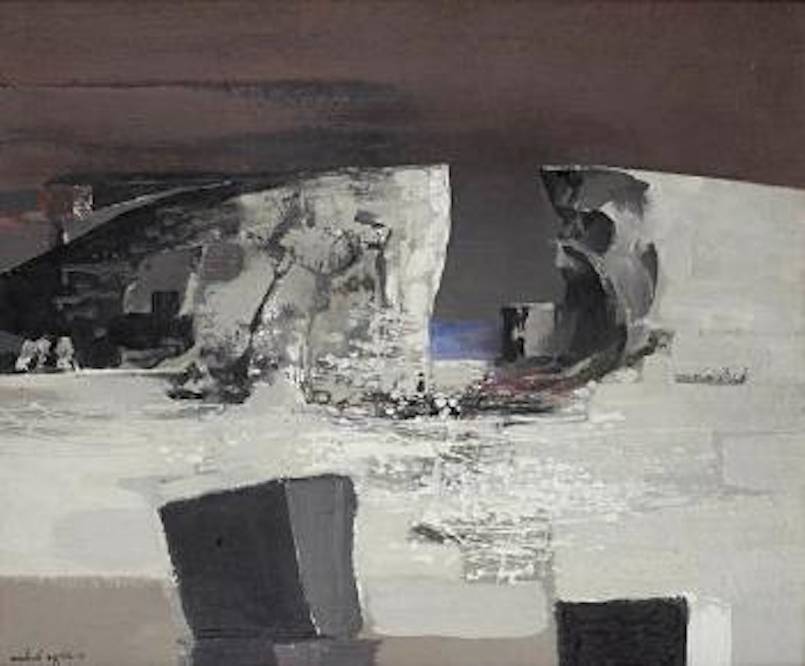 Cliffs and stormy sky by Michael Ayrton