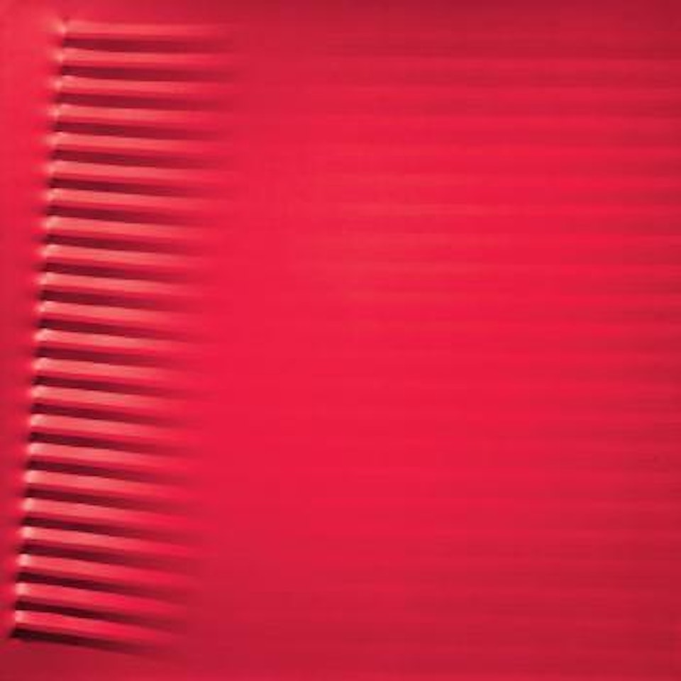 Senza titolo - Rosso by Agostino Bonalumi