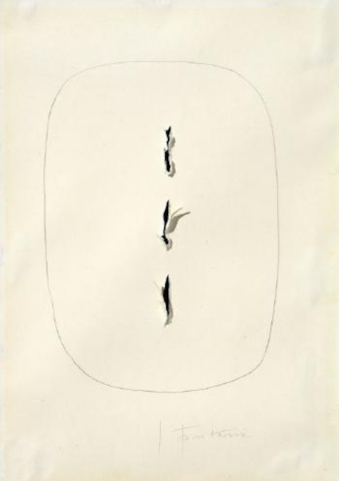 Concetto spaziale by Lucio Fontana