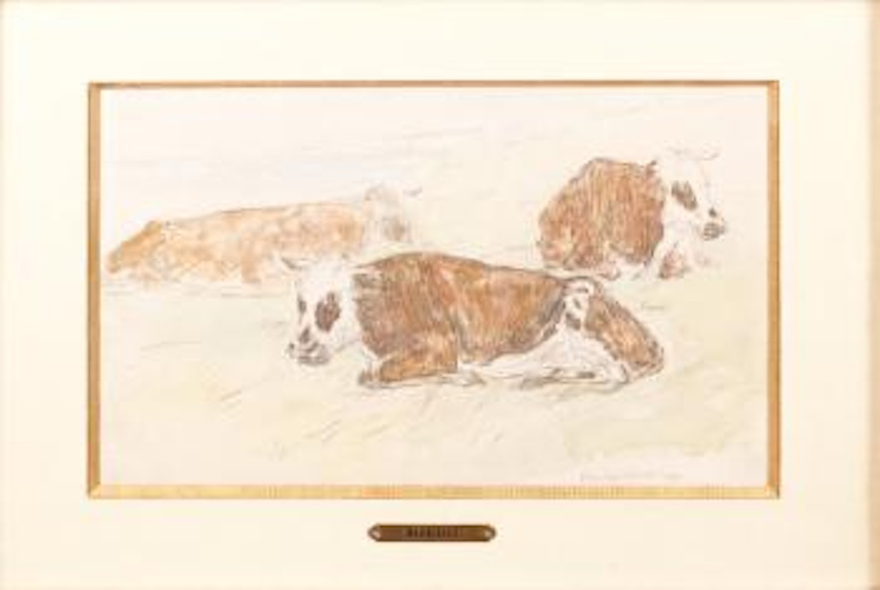 Vaches by Eugène Boudin