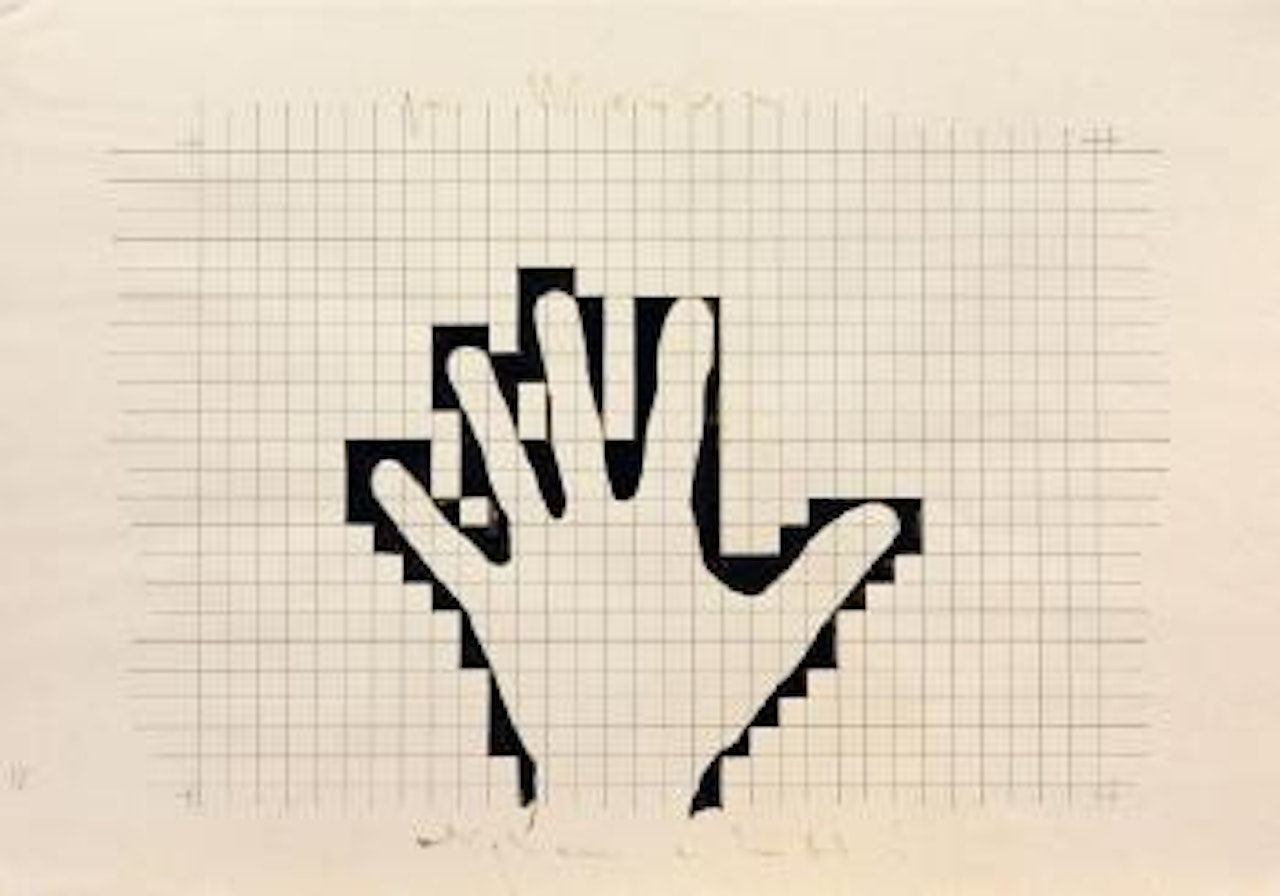 Mano aperta by Alighiero Boetti