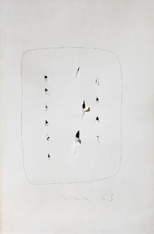 Concetto spaziale by Lucio Fontana