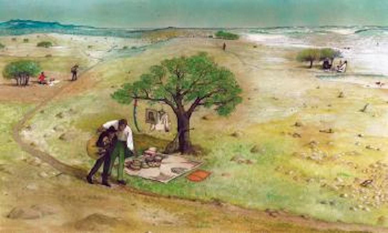 Cultural exchange in Canada by William Kurelek