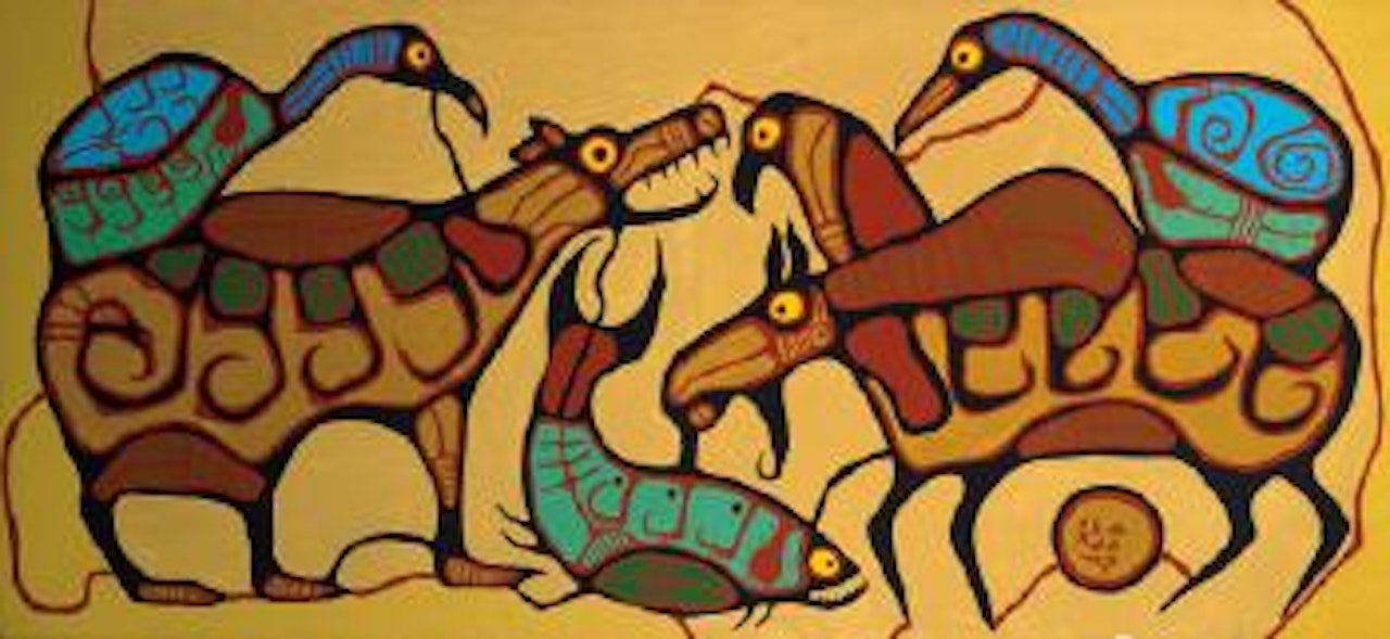 Animal unity by Norval Morrisseau