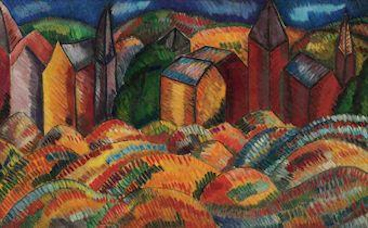 Les maisons rouges de Sainte-Adresse by Raoul Dufy