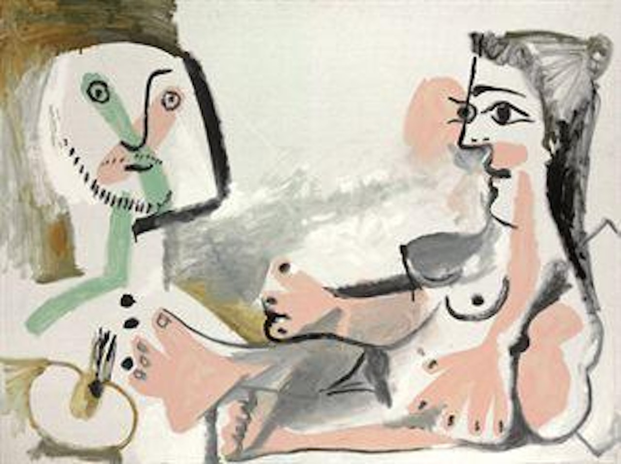 Le peintre et son modèle by Pablo Picasso