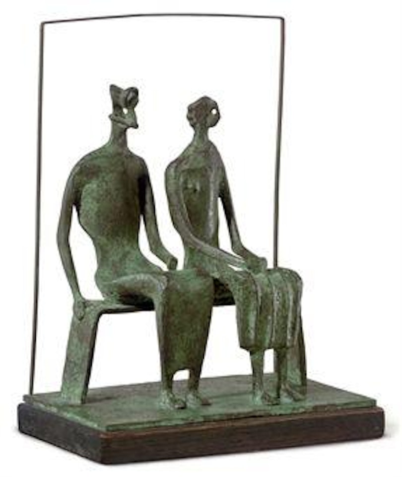 Maquette For King And Queen by Henry Moore