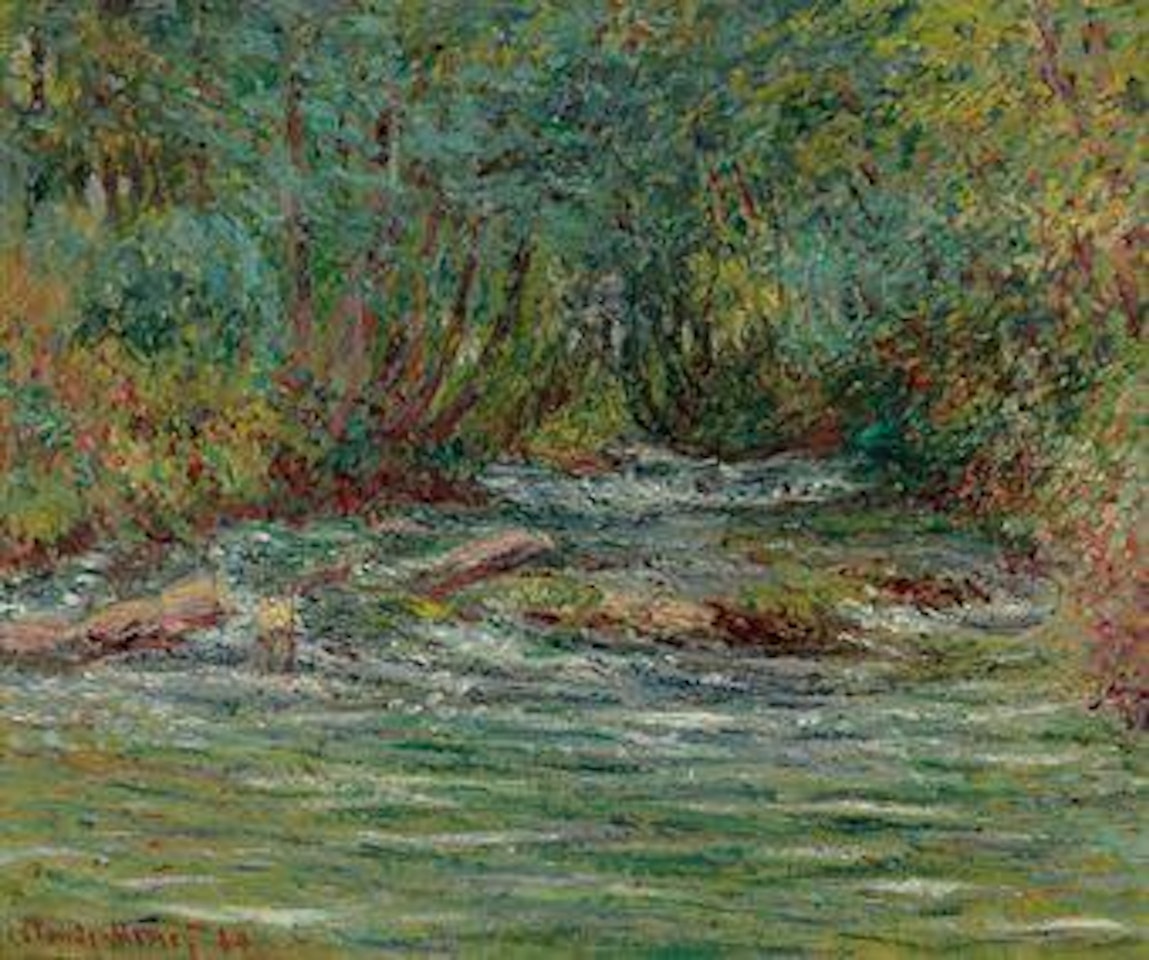 La rivière de l'Epte à Giverny, l'été by Claude Monet