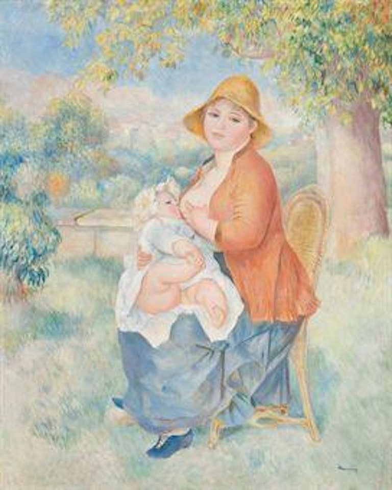 Maternité ou Femme allaitant son enfant (Madame Renoir et son fils Pierre) by Pierre-Auguste Renoir