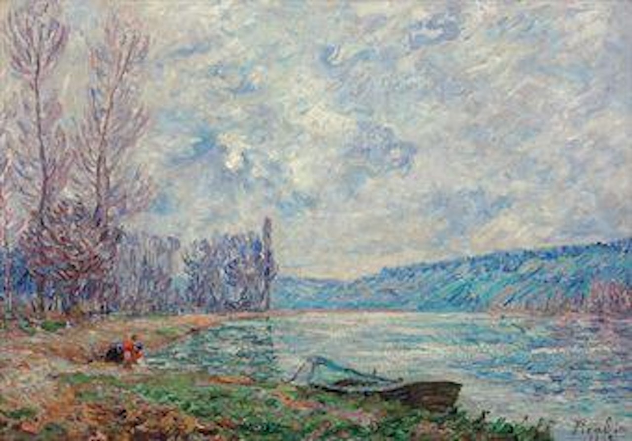 Bords de l'Yonne, temps gris by Francis Picabia