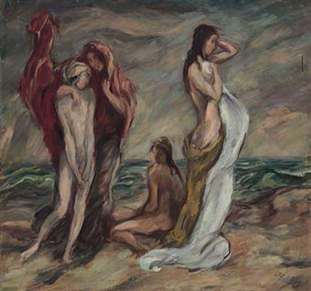 Im Sturm (Four Figures) by Karl Hofer