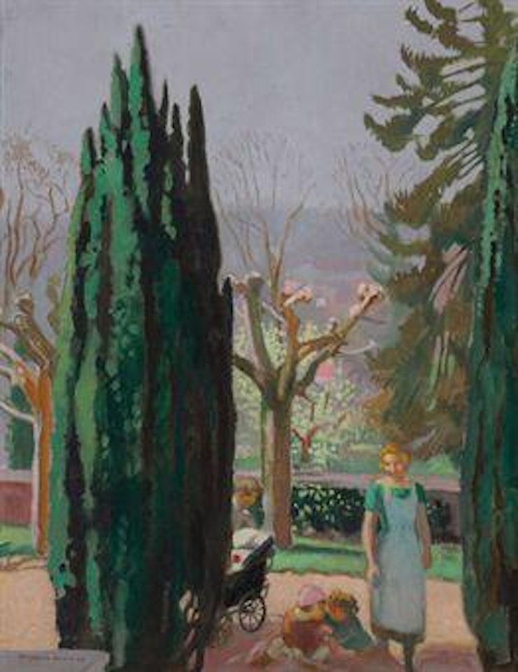 Enfants sur la terrasse by Maurice Denis