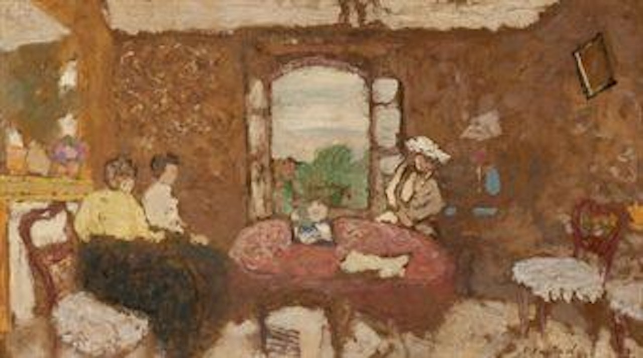 Lucy Hessel en visite à Cricqueboeuf by Édouard Vuillard
