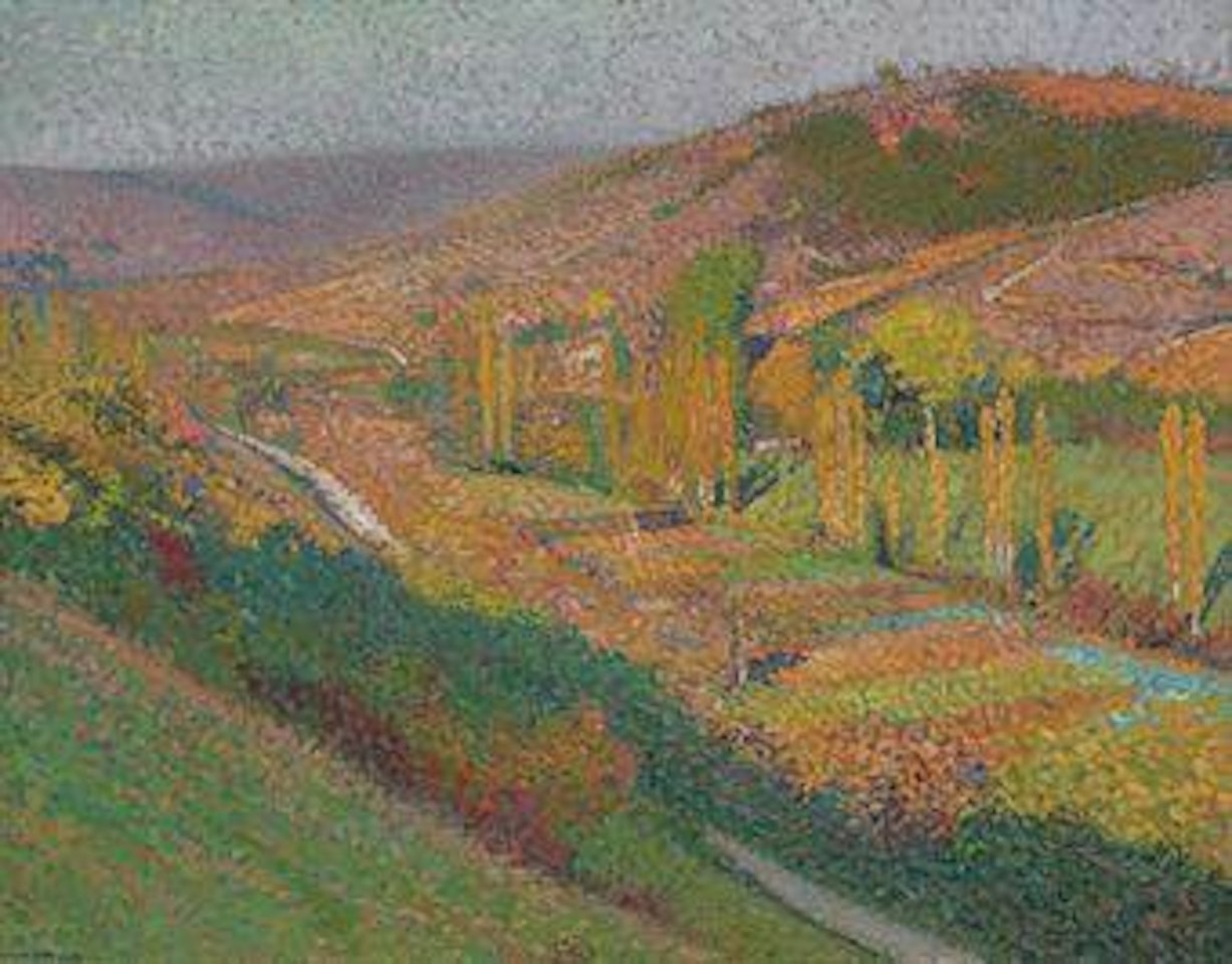 La Vallée du Vert en aval de la Bastide by Henri Jean Guillaume Martin