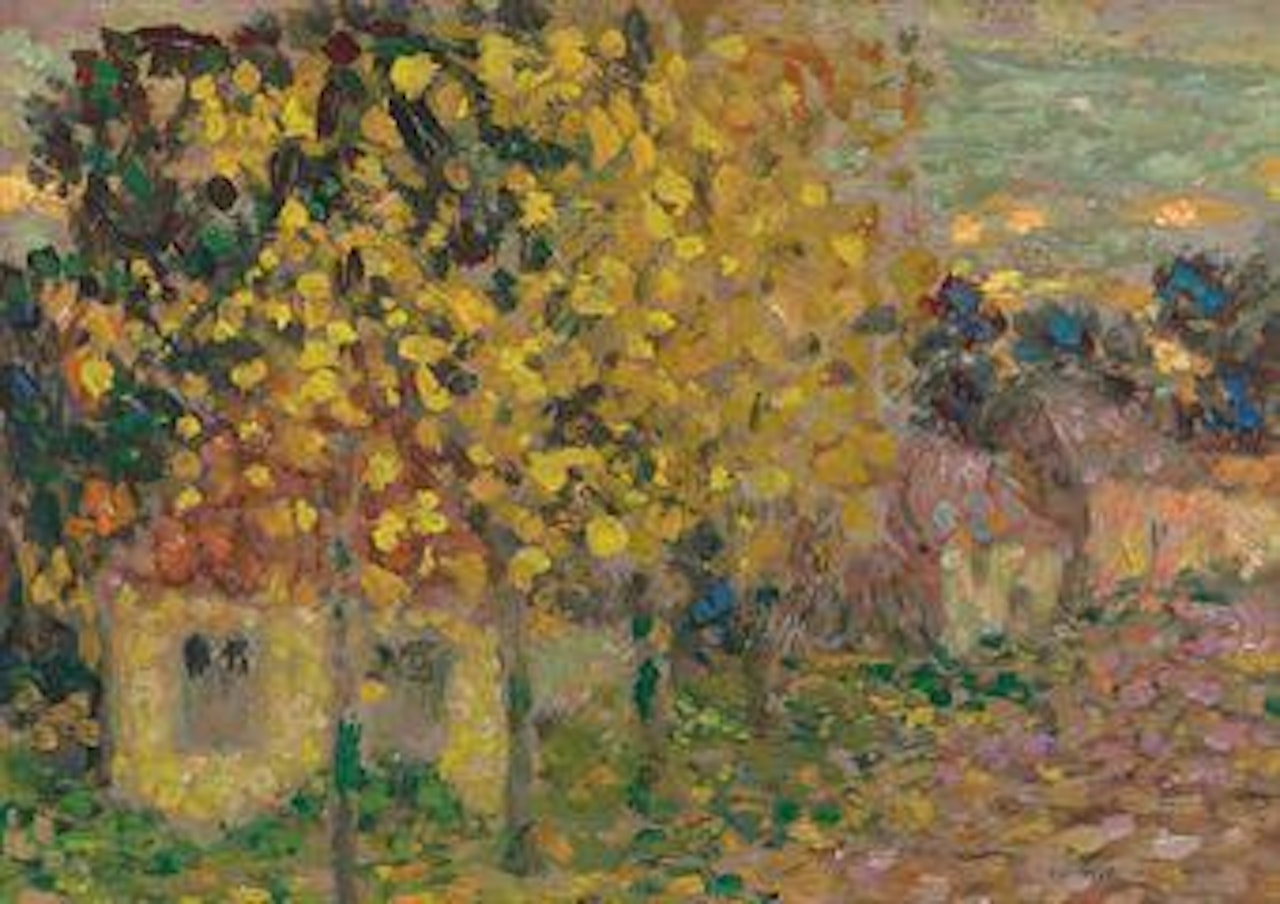 L'Entrée de village, Gerberoy by Henri Le Sidaner