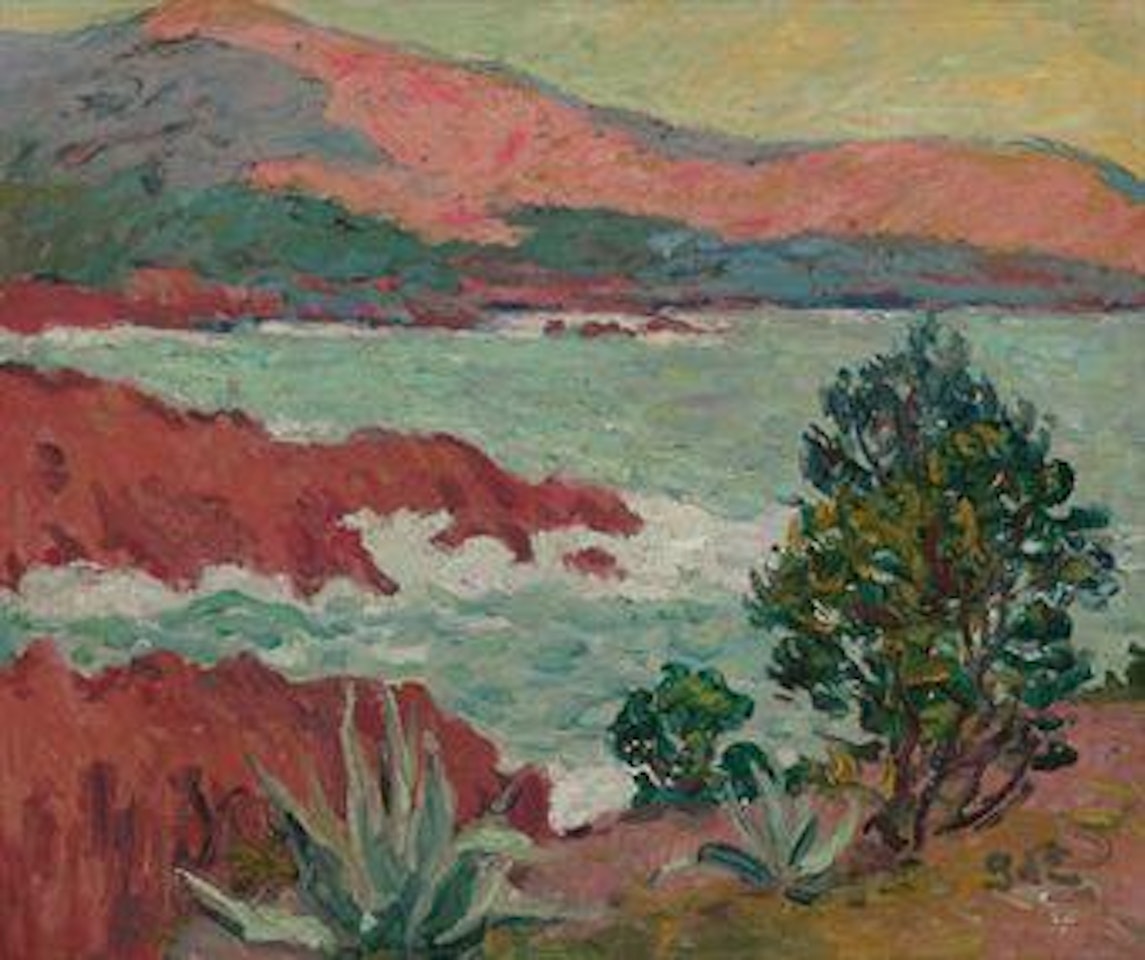 Les rochers rouges by Georges d’Espagnat