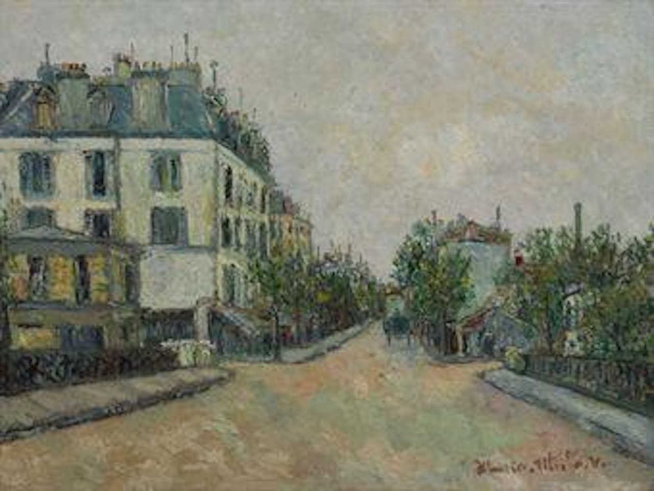 Les trois rues à Montmagny (Val-d'Oîse) by Maurice Utrillo