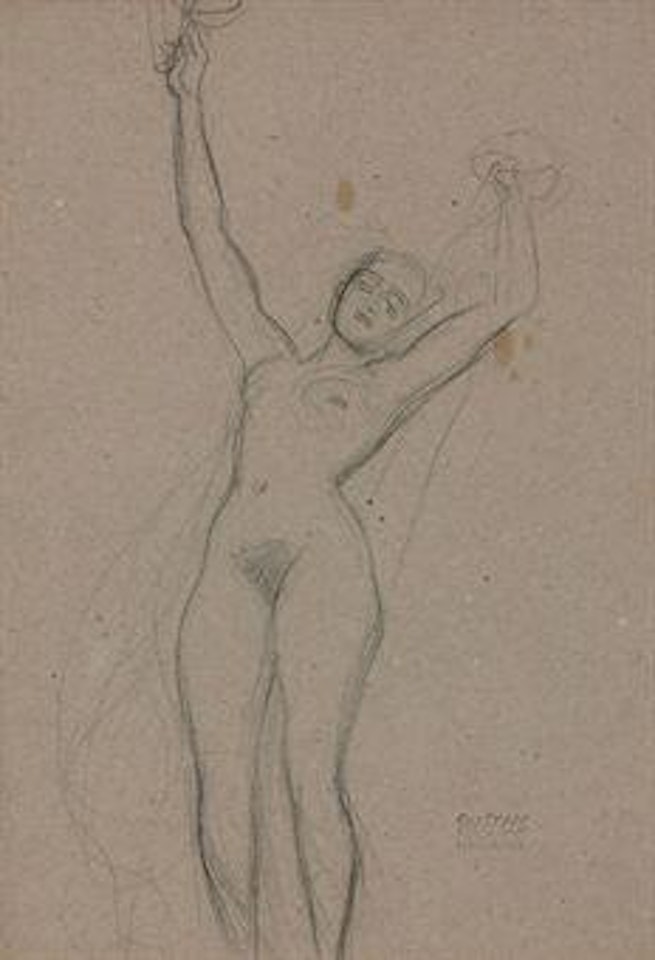 Studie für Fakultätsbild Medizin (recto and verso) by Gustav Klimt