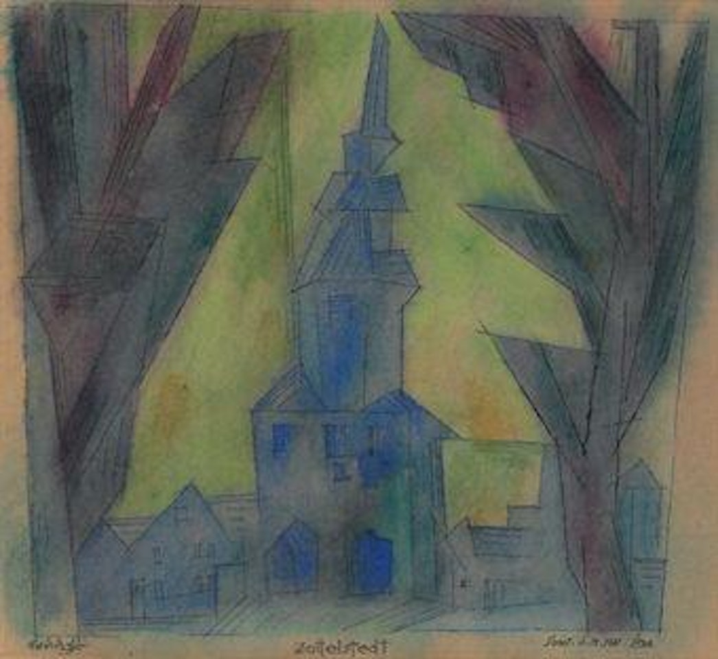 Zottelstedt by Lyonel Feininger