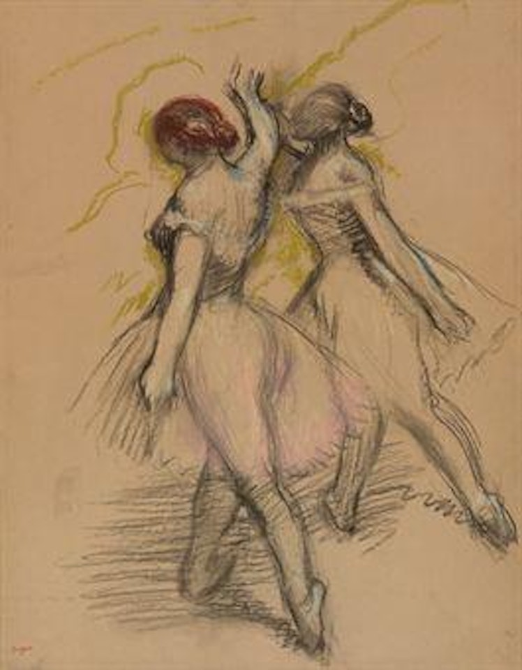 Deux danseuses évoluant by Edgar Degas