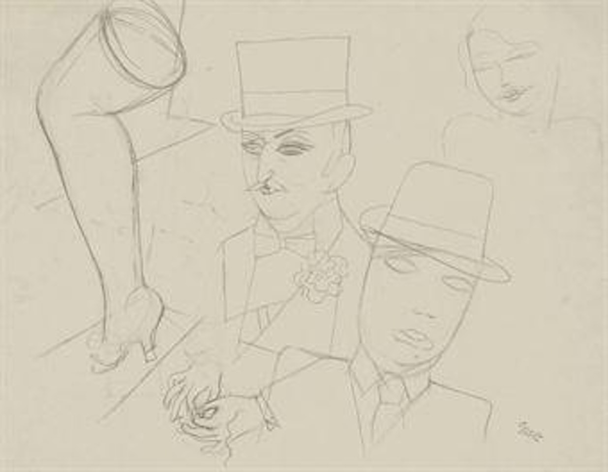Strassenszene, Berlin by George Grosz